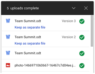 google drive Keep as a separate file