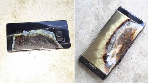 The Galaxy Note 7 that started a small hotel fire
