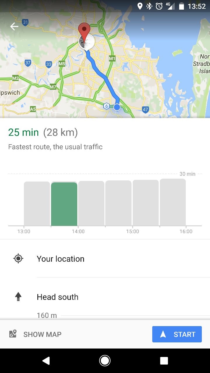 travel time in google maps