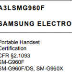 Samsung S9 FCC