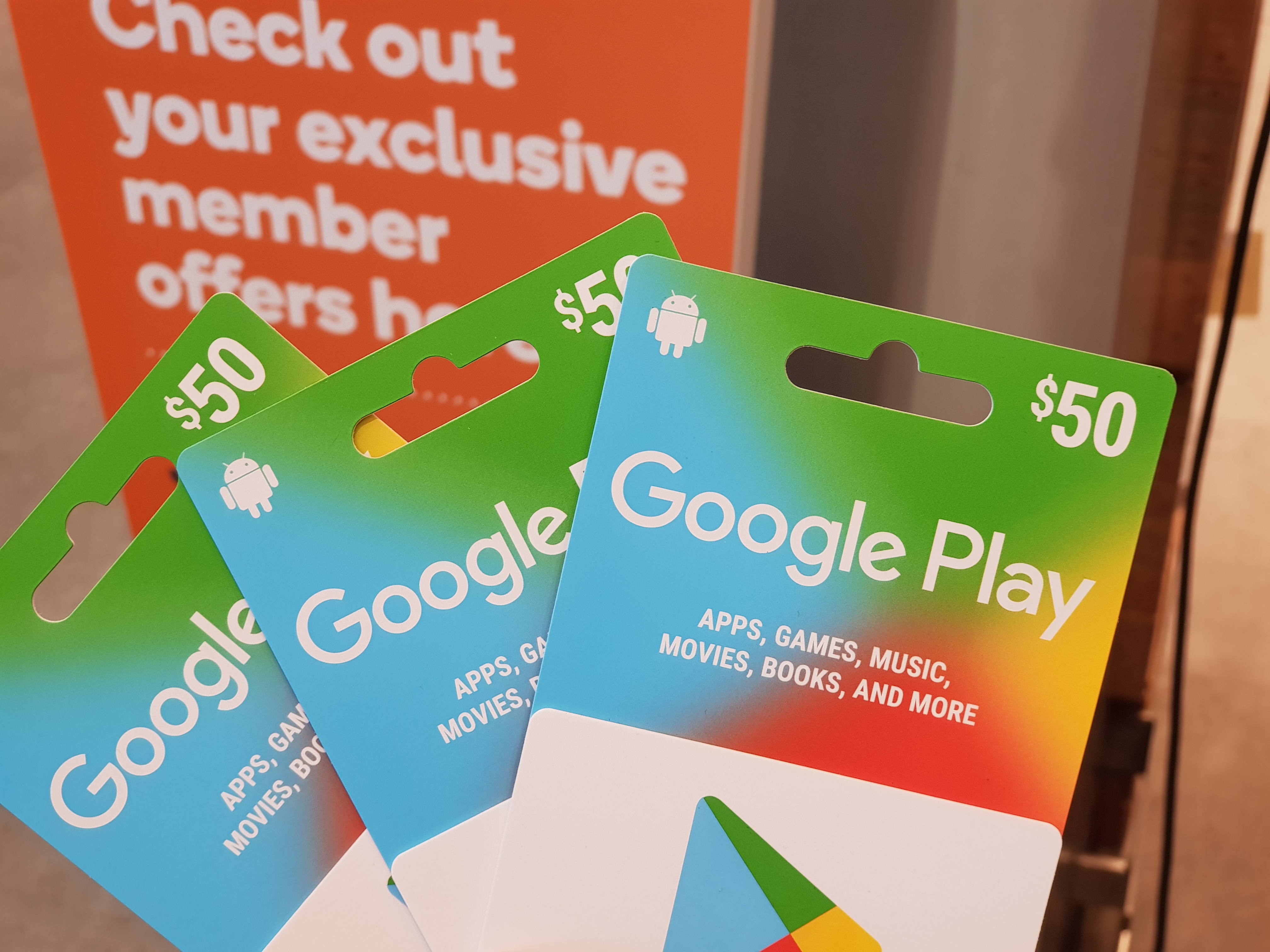 2000 ($10) Woolworths Rewards per $50 Google Play Gift Card til 11 Dec 2018  - Ausdroid