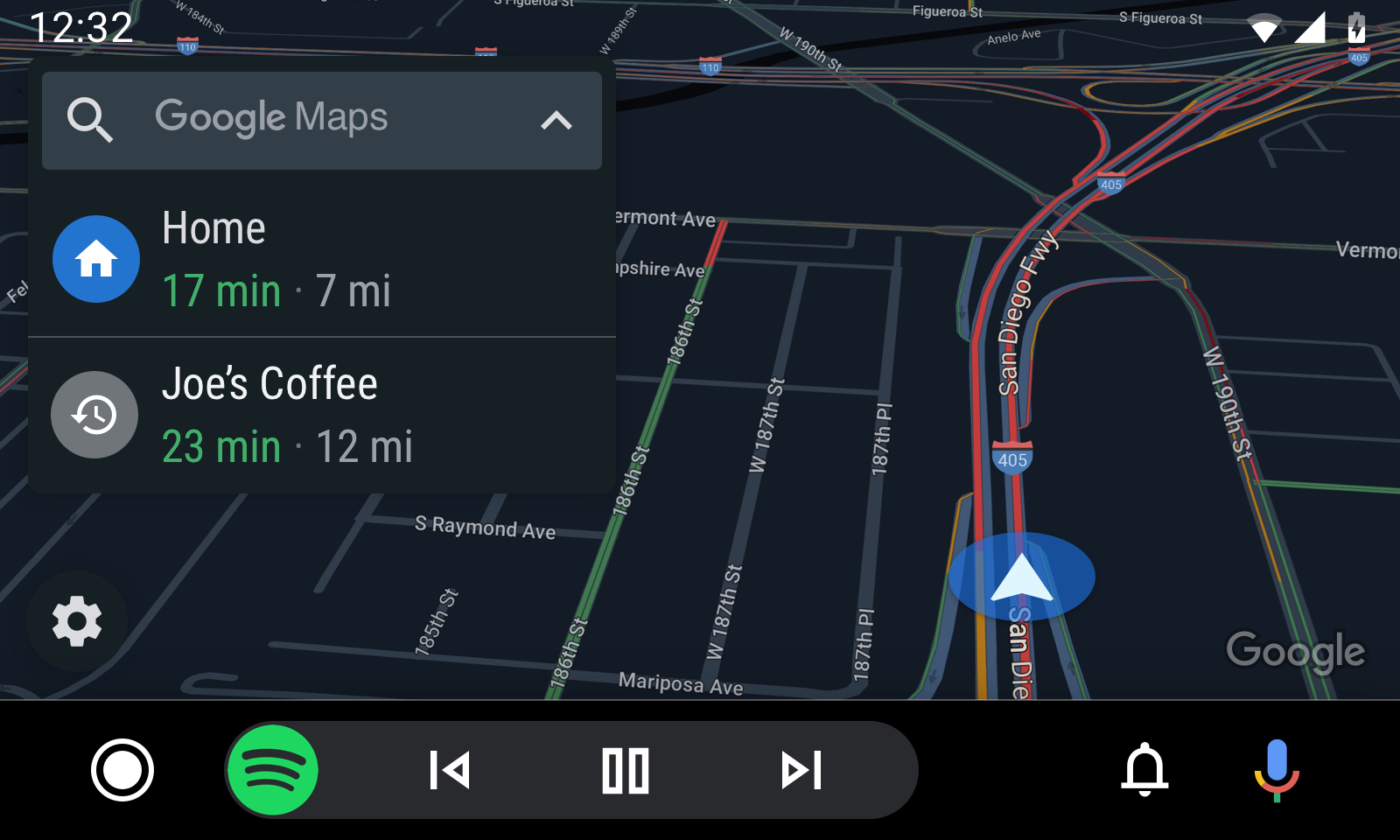 5Android Auto_Google Maps