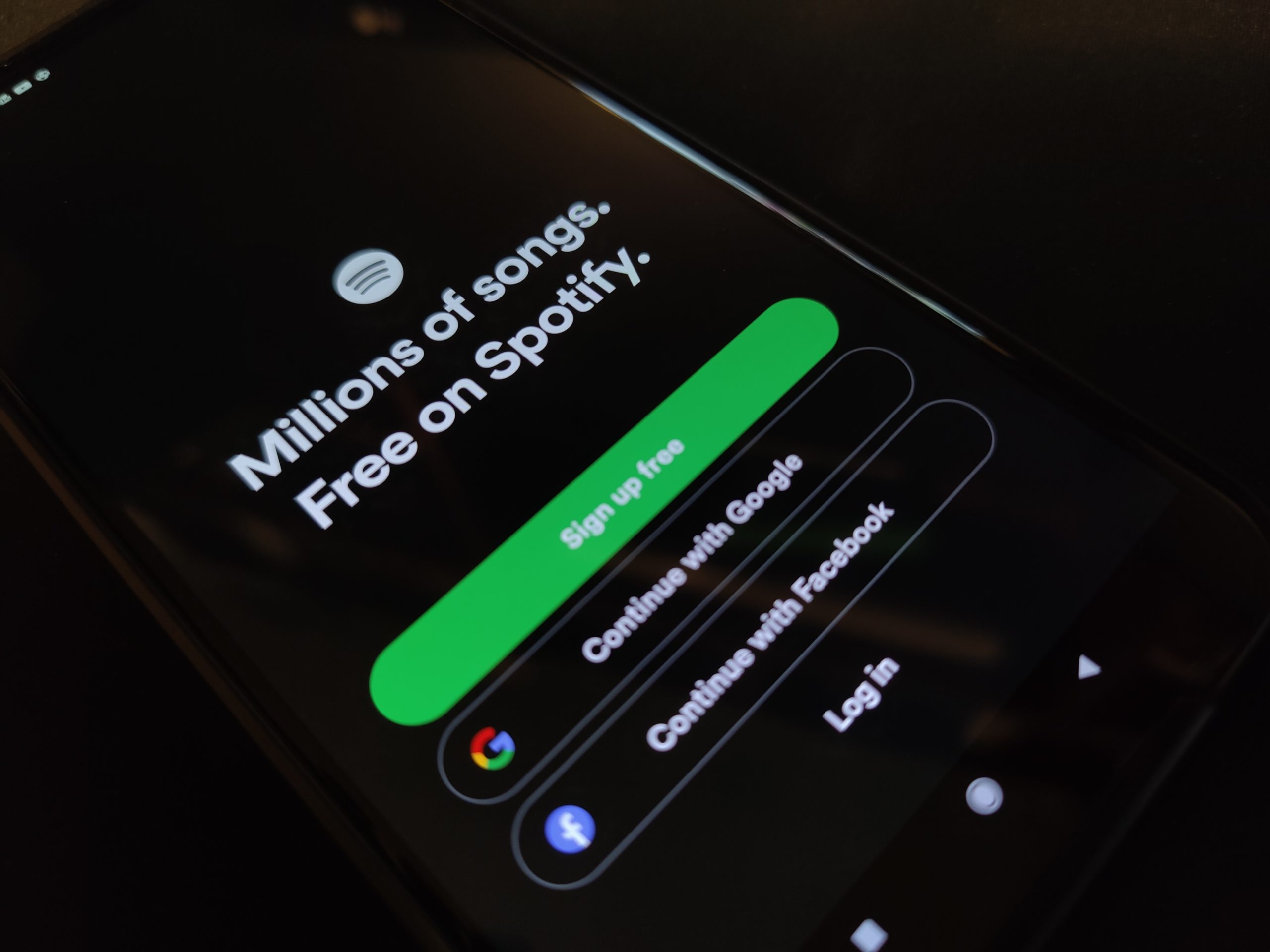 cant log into spotify on phone
