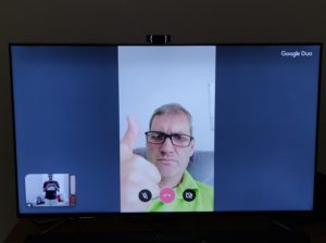 Google Duo Android TV video calling tested: works with Logitech c922 webcam & Mi Box 3