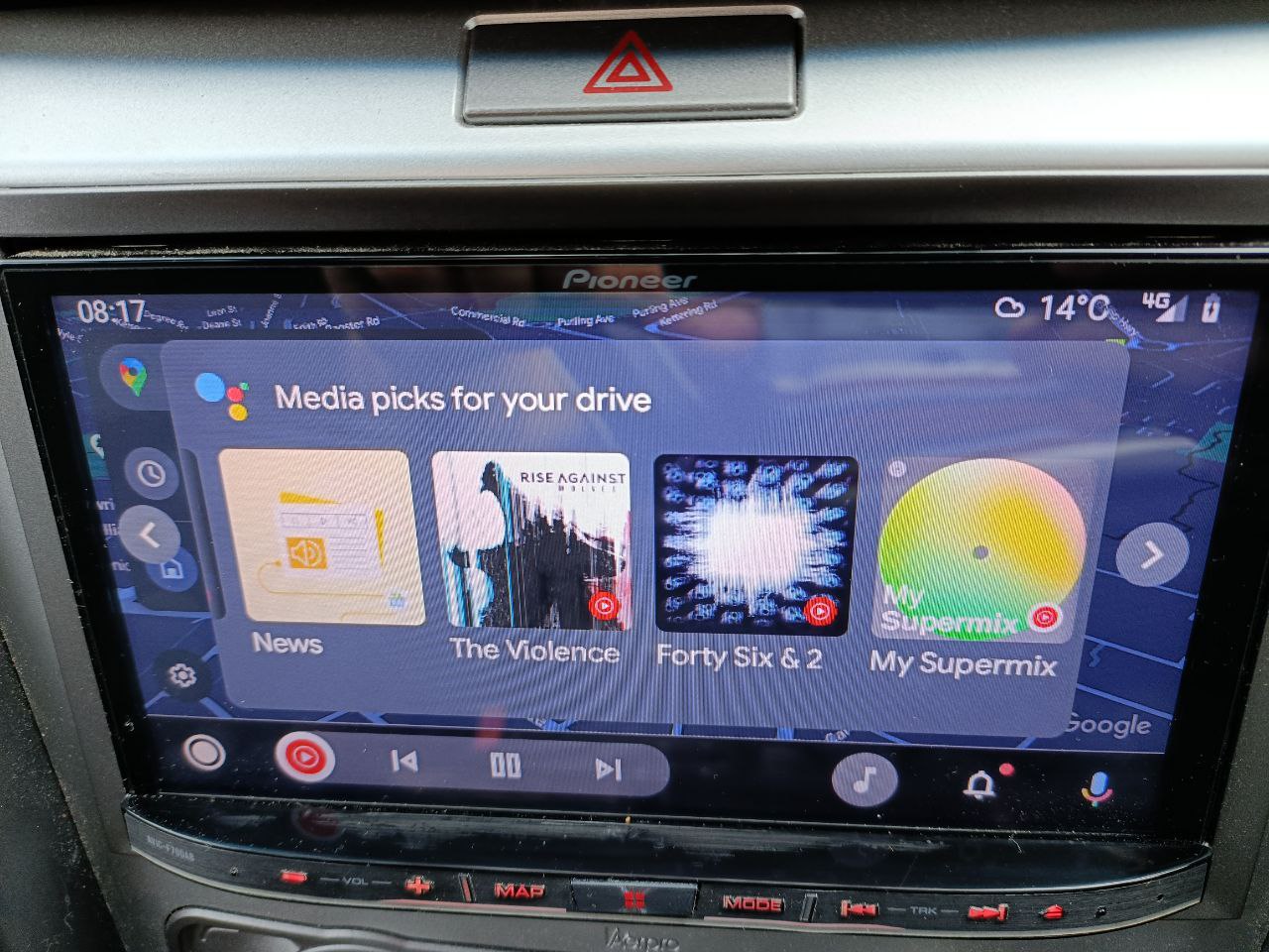 Android Auto listening