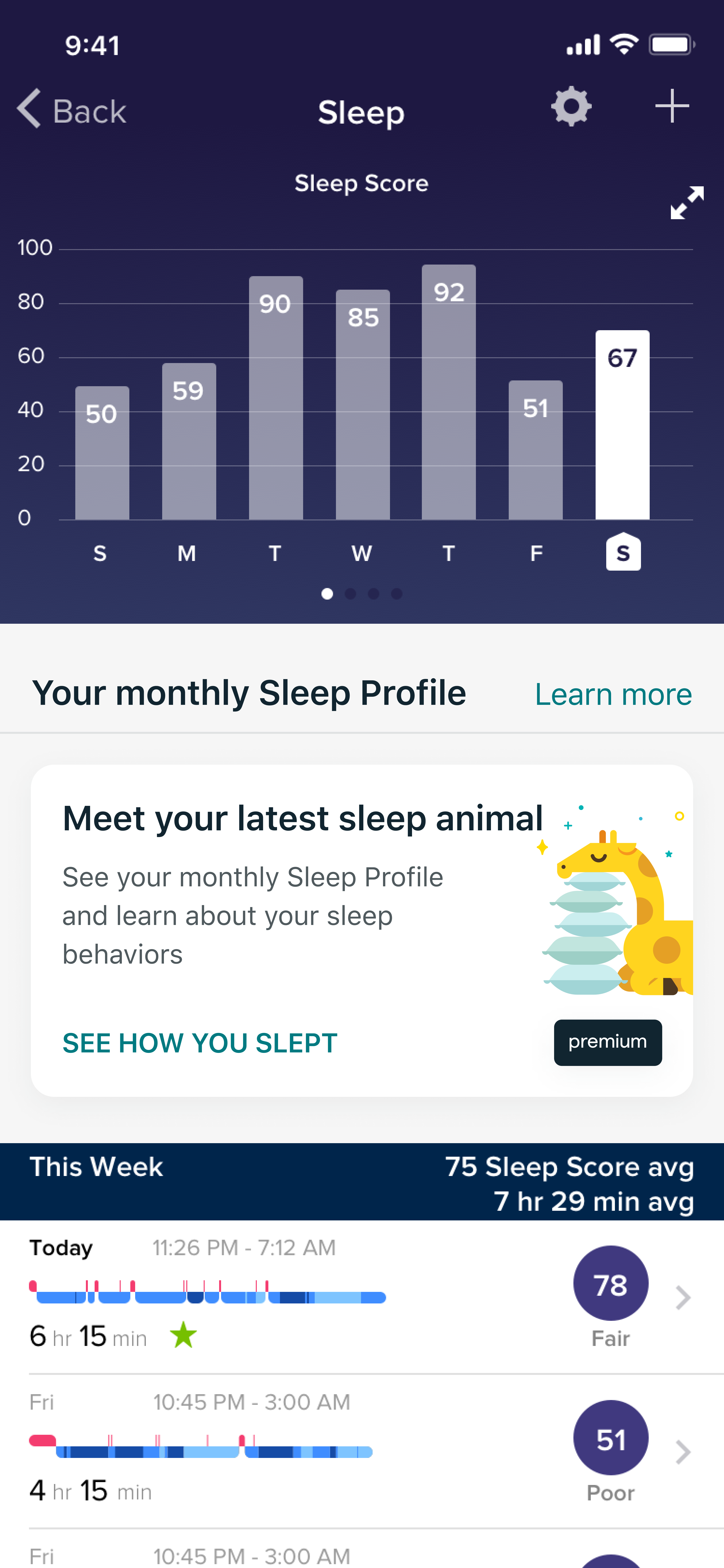 8. Fitbit Sleep Profile