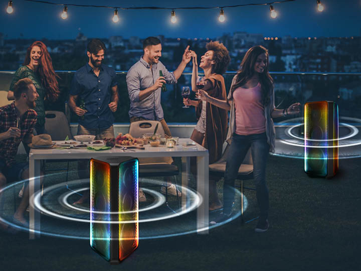 Party time with Samsung’s Sound Tower speakers