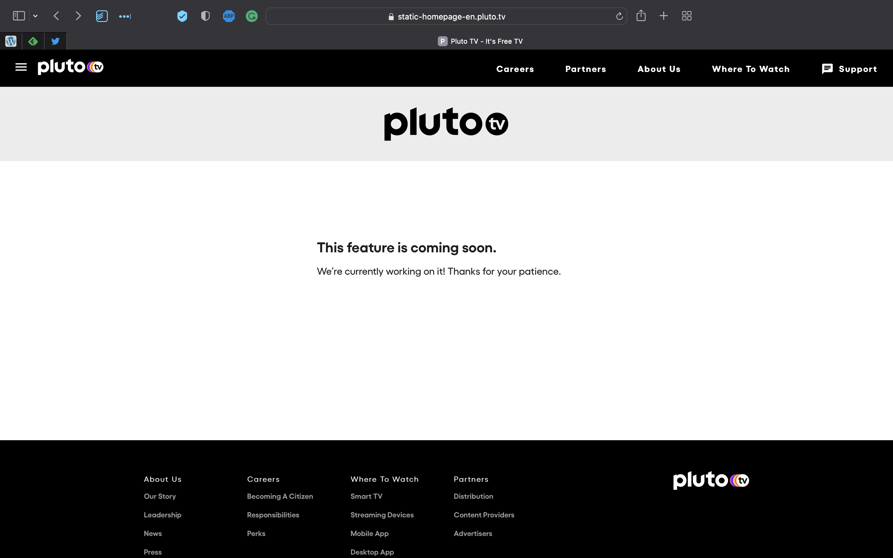 Is Pluto TV coming to Australia?