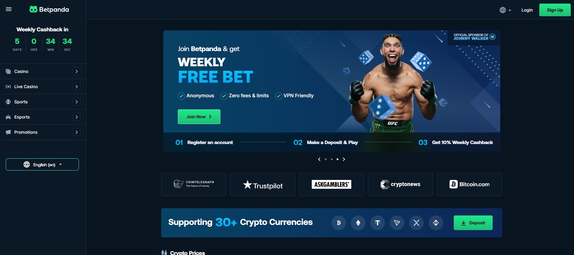 BetPanda – Best Overall No Verification Casino for Australians